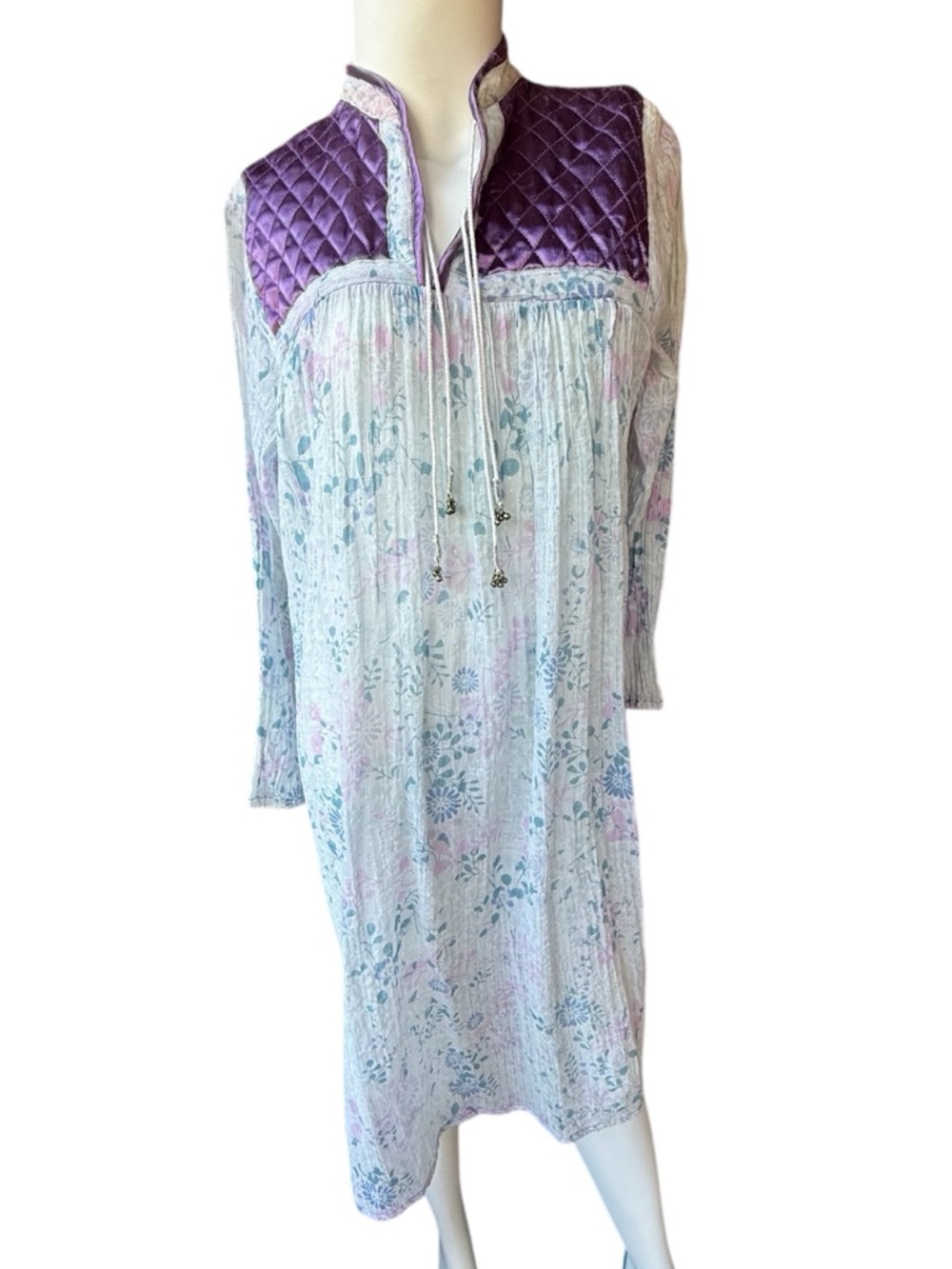 Vintage 60’s Gauzy Boho Hippie Dress  S